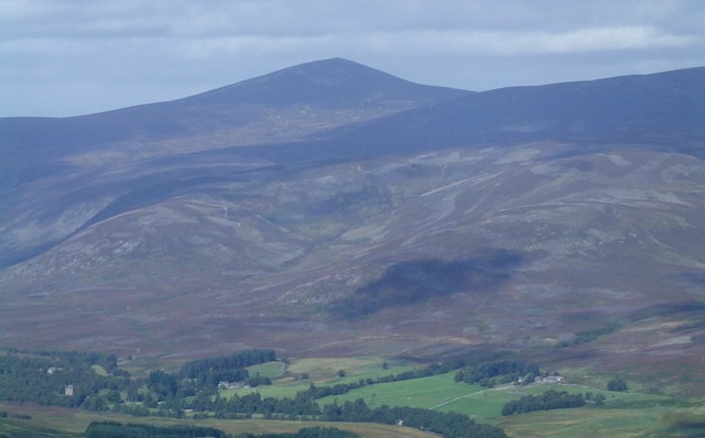 Mount Keen: The view into Glen Esk, From West Knock - geograph.org.uk - 566327